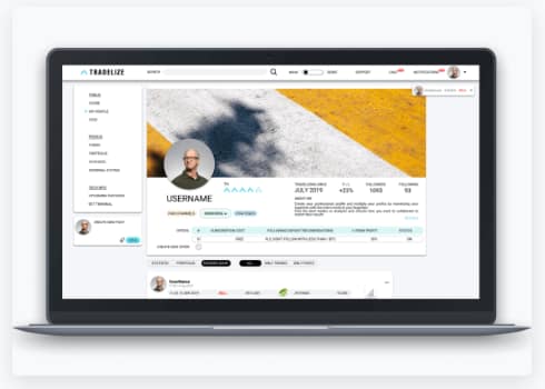 Original Tradelize Trading Terminal Interface